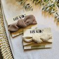 Bibi Kidz - Natural/Dark Beige Cotton Headband: Natural