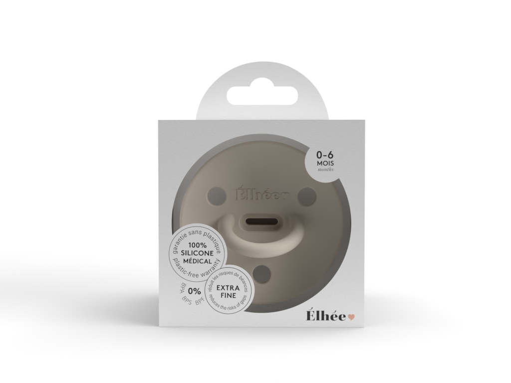 Élhée - Tétine ChooChoo - La sucette physiologique en silicone: Sand / Taille 1 ( 0-6 mois)