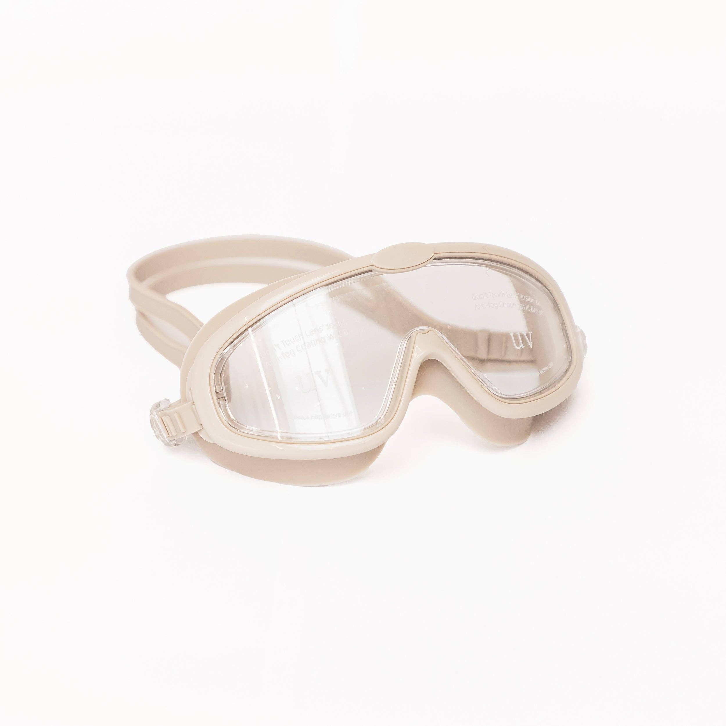 Mrs.Ertha - Googlies - Lunettes de natation - Googles Gris Doux