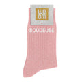 Pink "Pouting" Sequin Socks