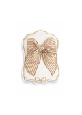 Mrs.Ertha - Nouvelle barrette Fable Bow - Lignes caramel