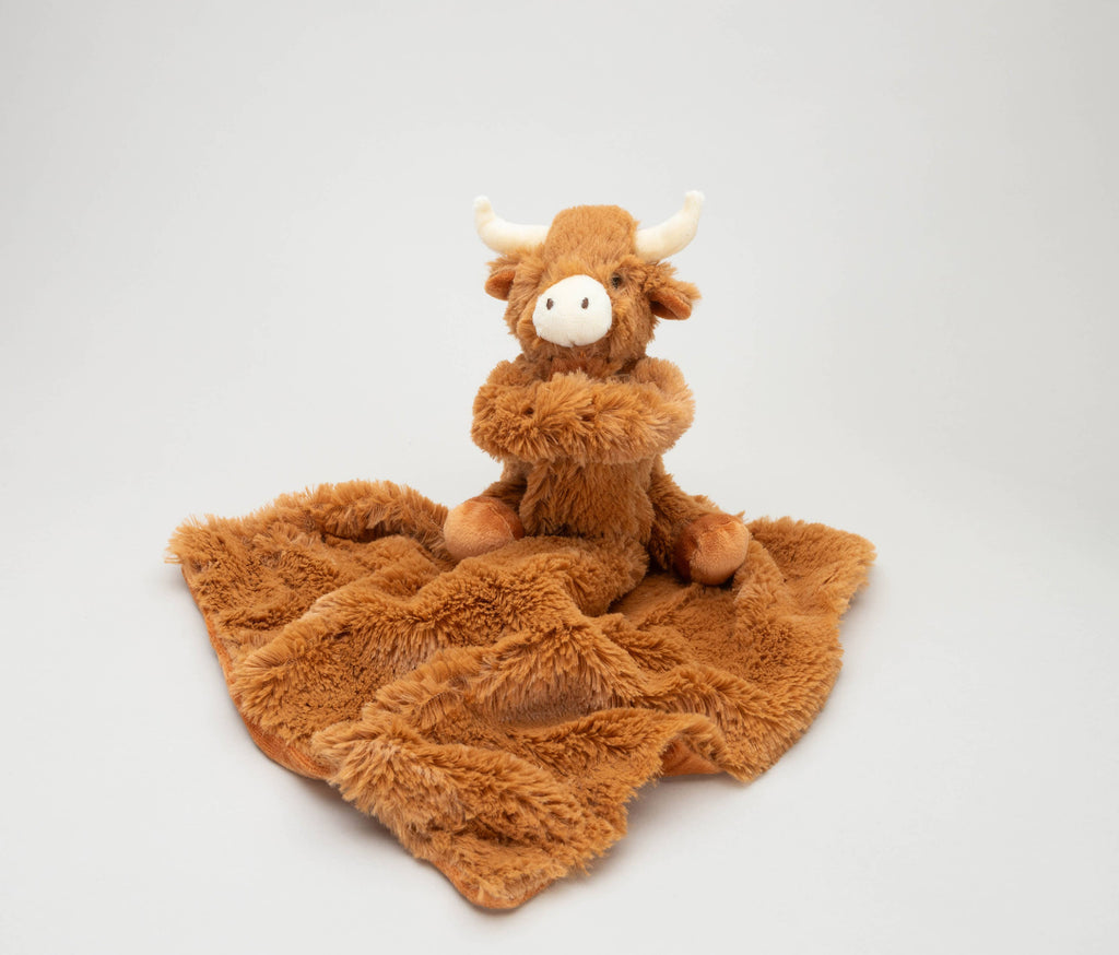 Jomanda Soft Toys & Accessories - UK Based - Doudou en peluche Horny Highland Cow pour bébé 29 cm