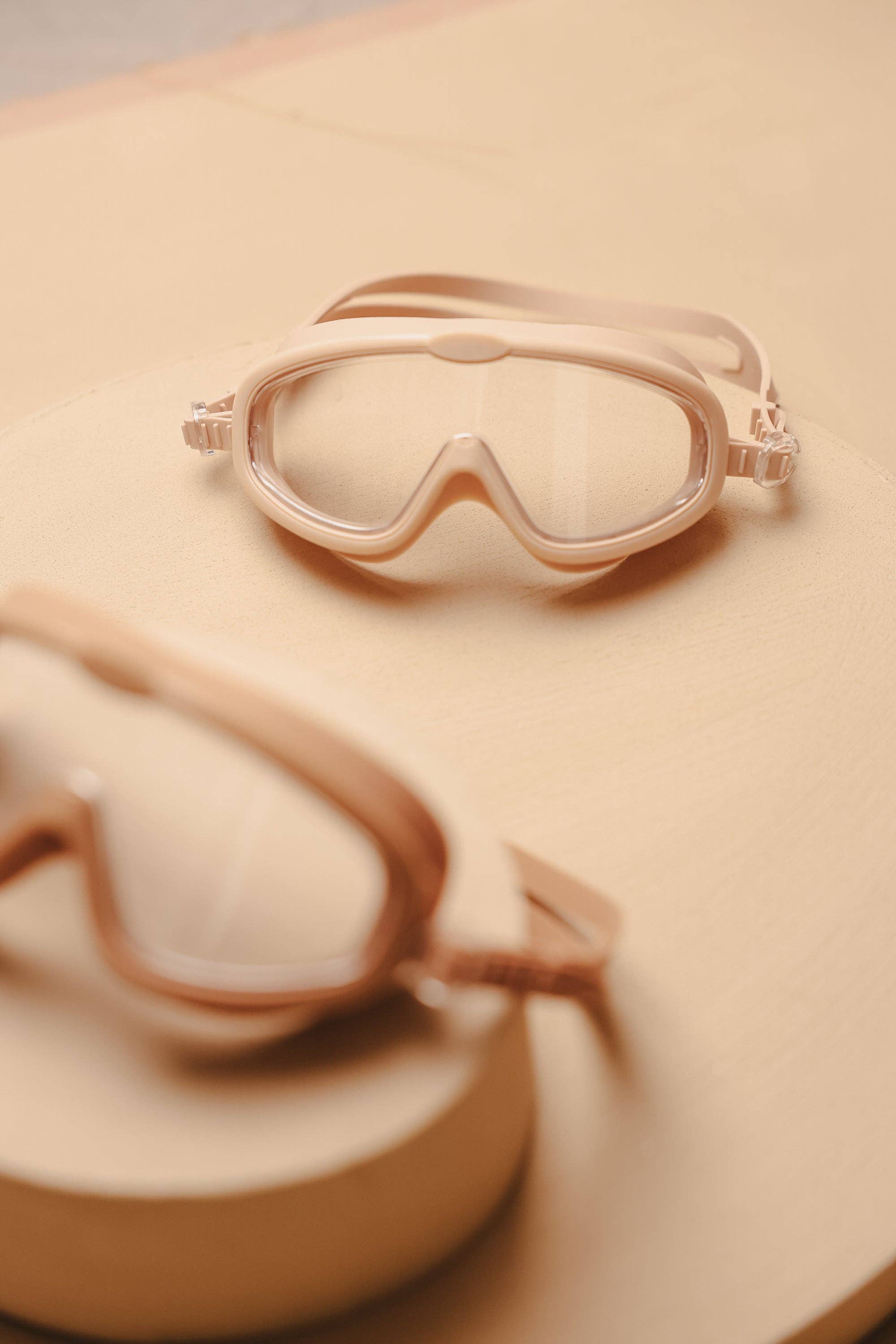 Mrs.Ertha - Googlies - Lunettes de natation - Googles Gris Doux
